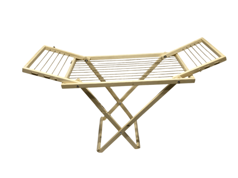 Velký skládací sušák na prádlo – světlý