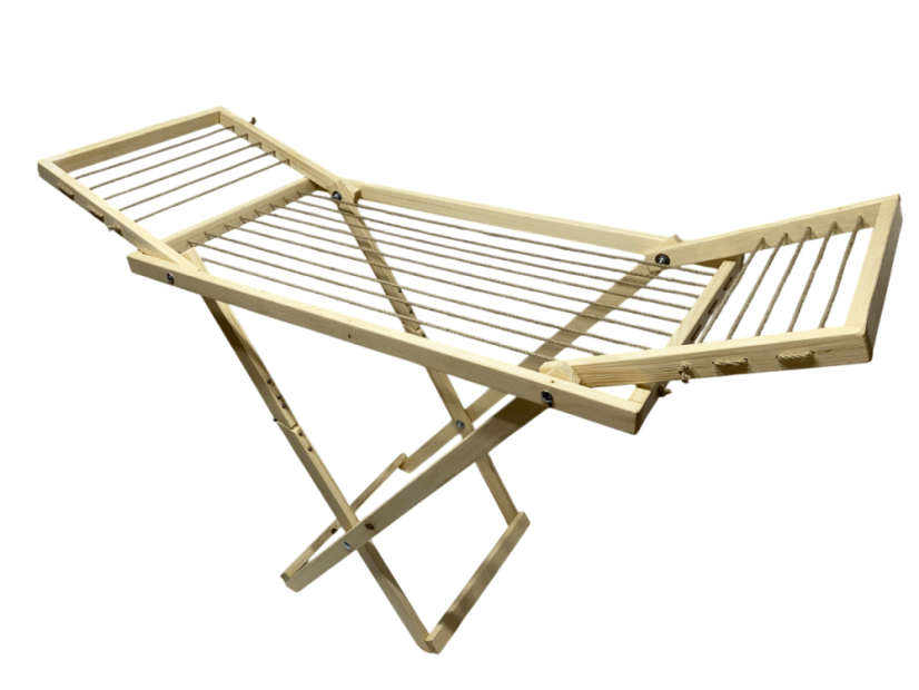 Velký skládací sušák na prádlo – světlý