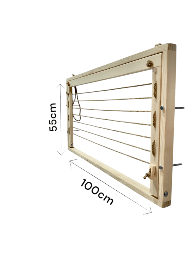 Nástenný široký sušiak - svetlý