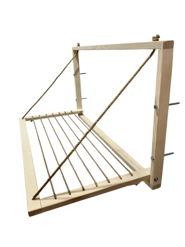 Nástenný široký sušiak - svetlý