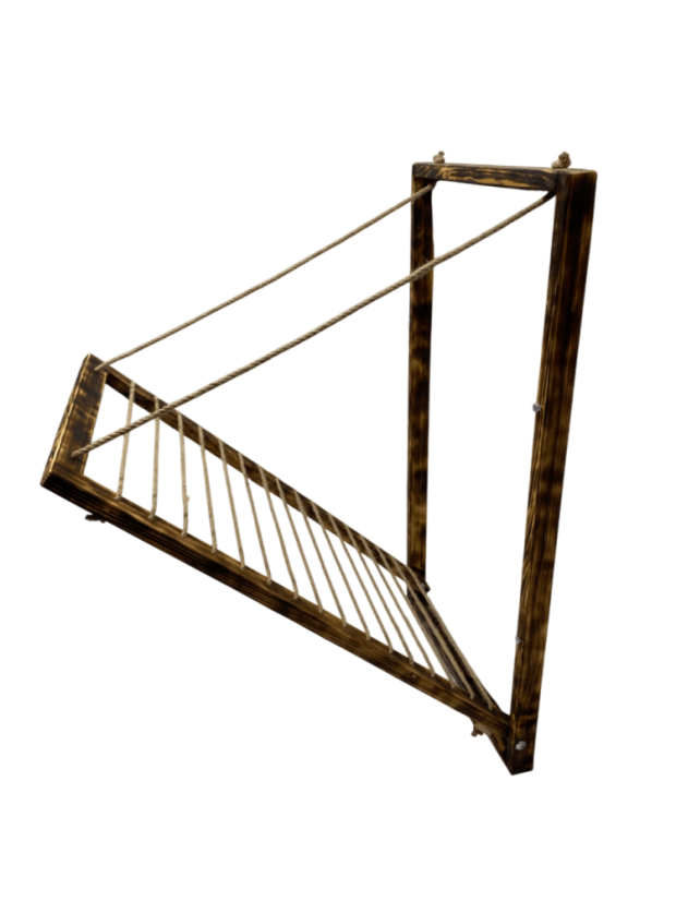 Nástěnný úzký sušák – tmavý