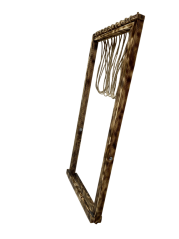 Malý skladací sušiak na bielizeň – tmavý